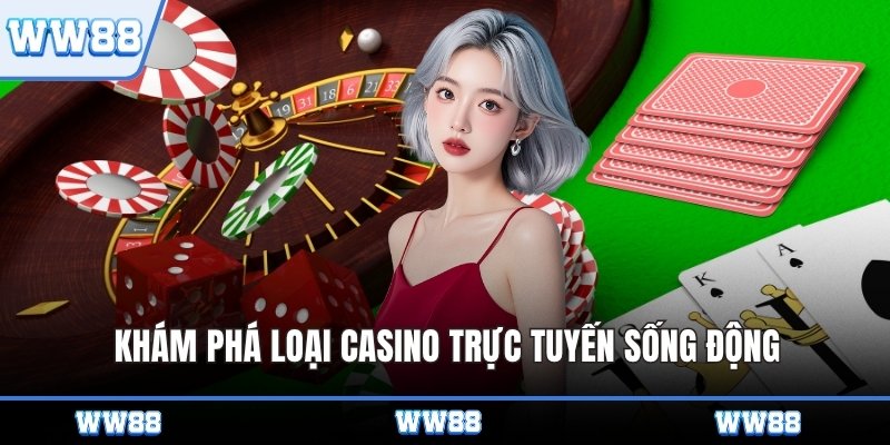 Khám phá loại casino trực tuyến sống động