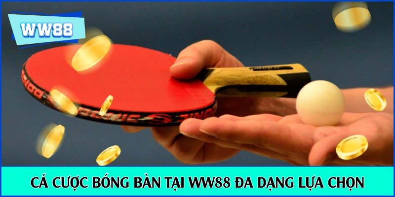 Cá cược bóng bàn tại WW88 đa dạng lựa chọn